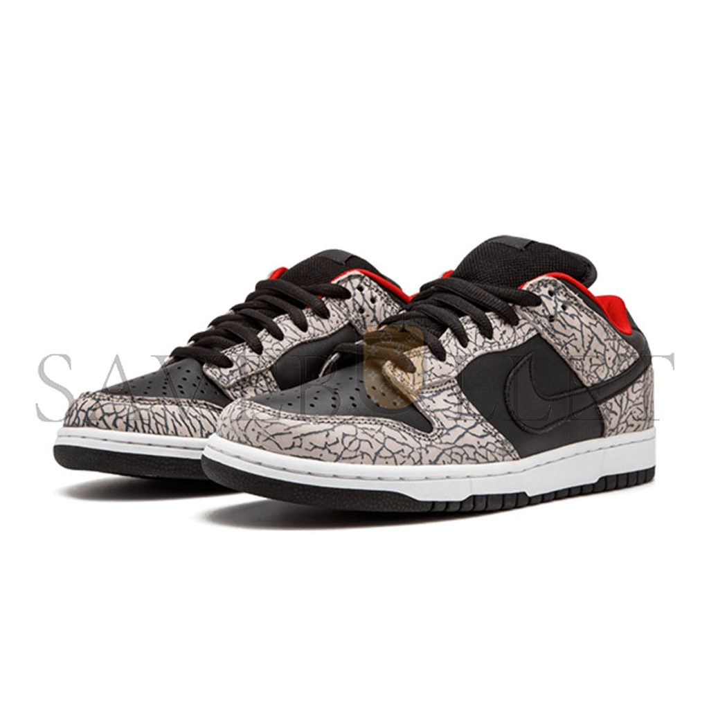 nike S*p*e × nike sb dunk low black cement 304292-131